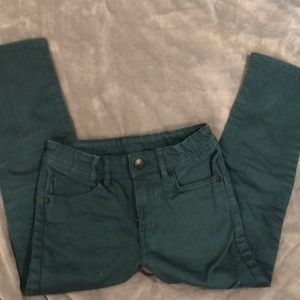 Dark green jeans
